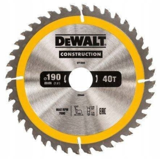 DeWalt DT1945-QZ rezací kotúč 190 x 30 mm 40 zubov